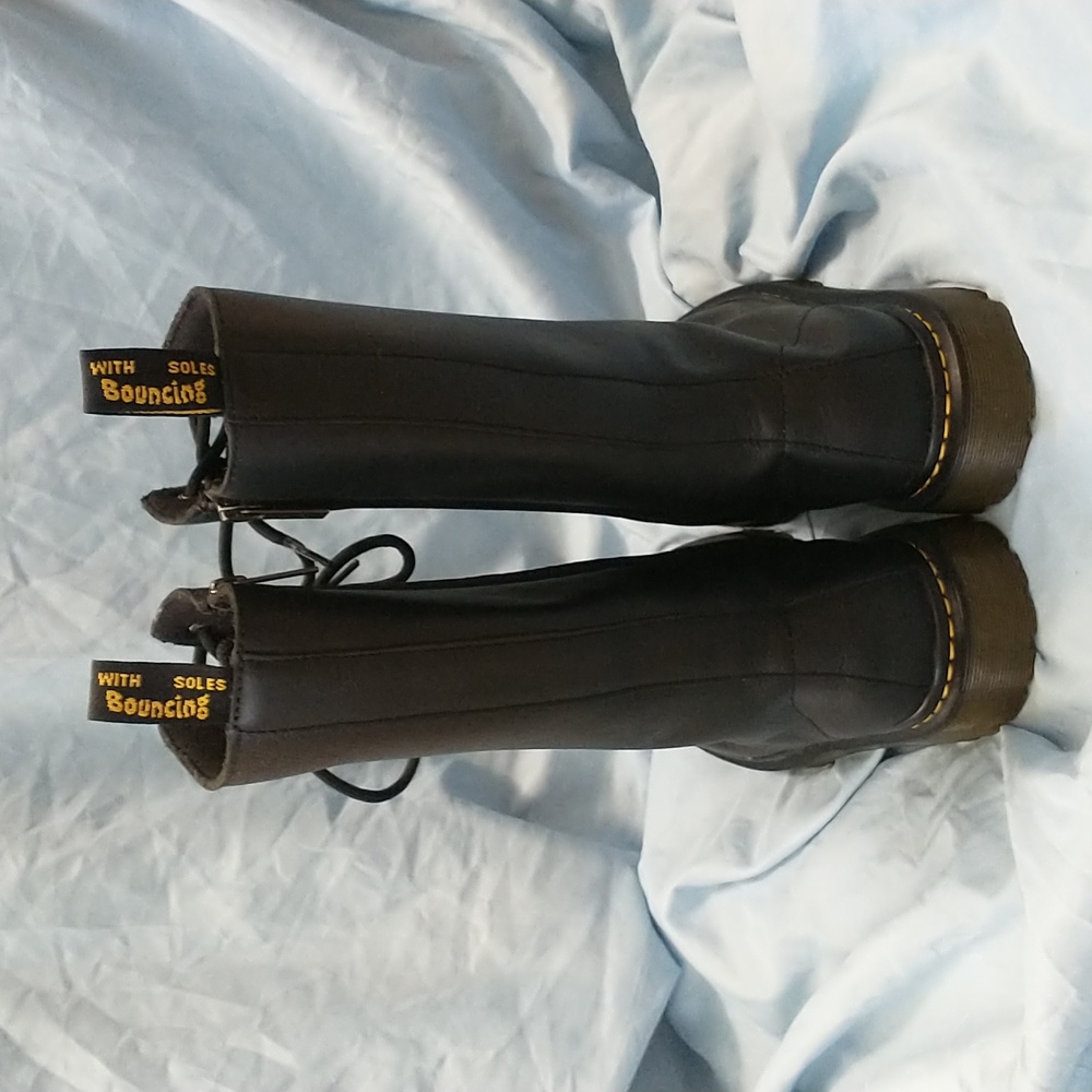 Dr. Martens Black Lace-Up Women's Boots - Picture 8 of 15